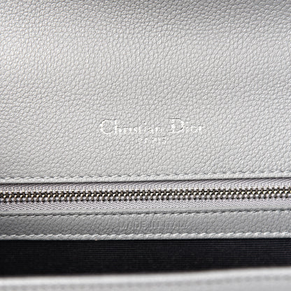 Christian Dior Grained Calfskin Medium Diorama Flap Bag Gris 5 of 10