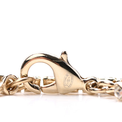 Chanel Crystal CC Perfume Bottle Necklace Gold 5 of 5