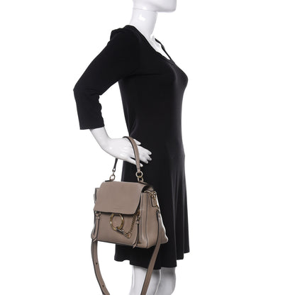 Chloe Calfskin Small Faye Day Shoulder Bag Motty Grey 3 of 10