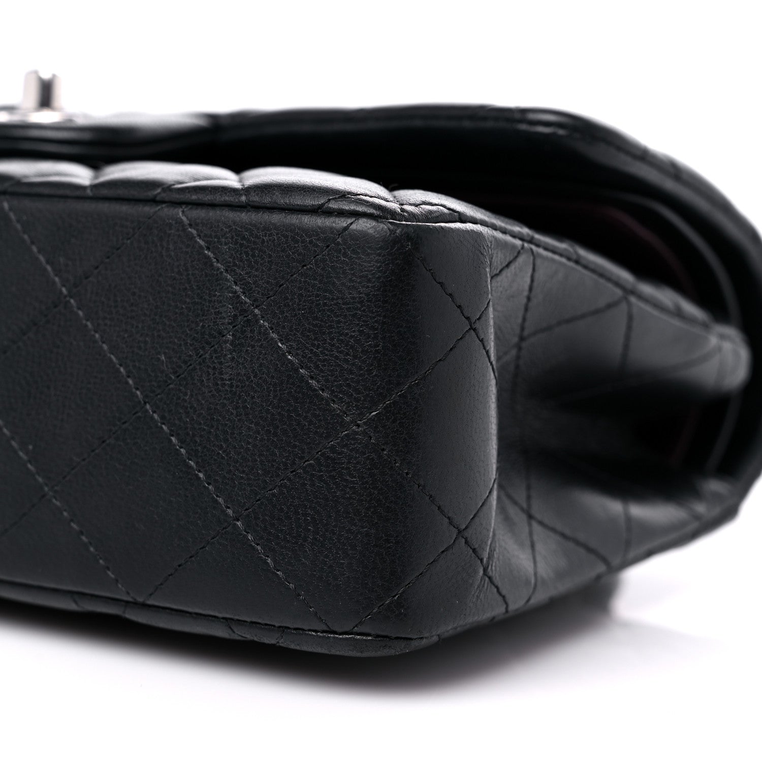 Chanel Lambskin Quilted Small Double Flap Black 9 of 11