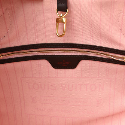 Louis Vuitton Damier Ebene Neo Neverfull MM Rose Ballerine 6 of 13