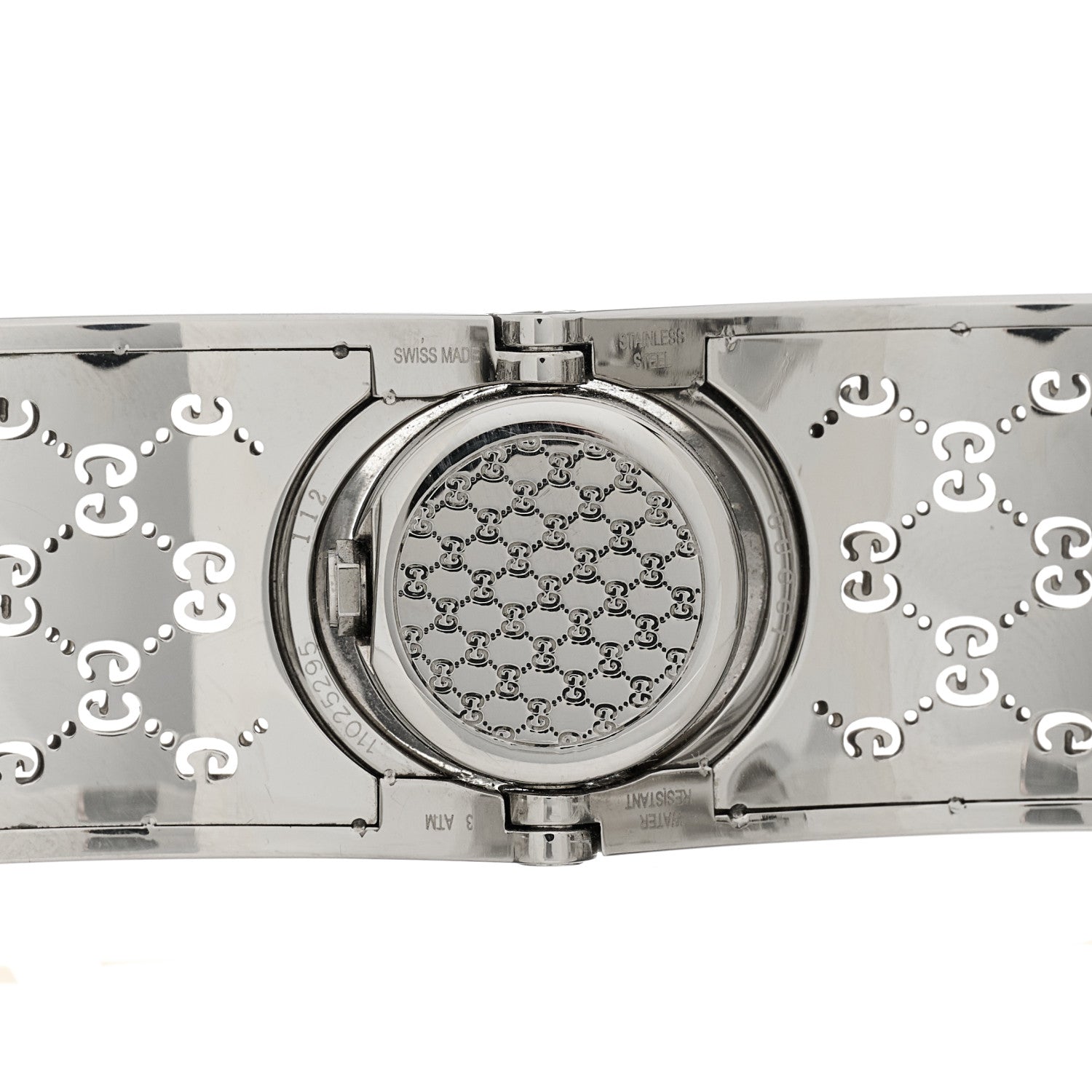 Gucci Stainless Steel Diamond Bezel 23mm Twirl Quartz Watch Brown 5 of 5