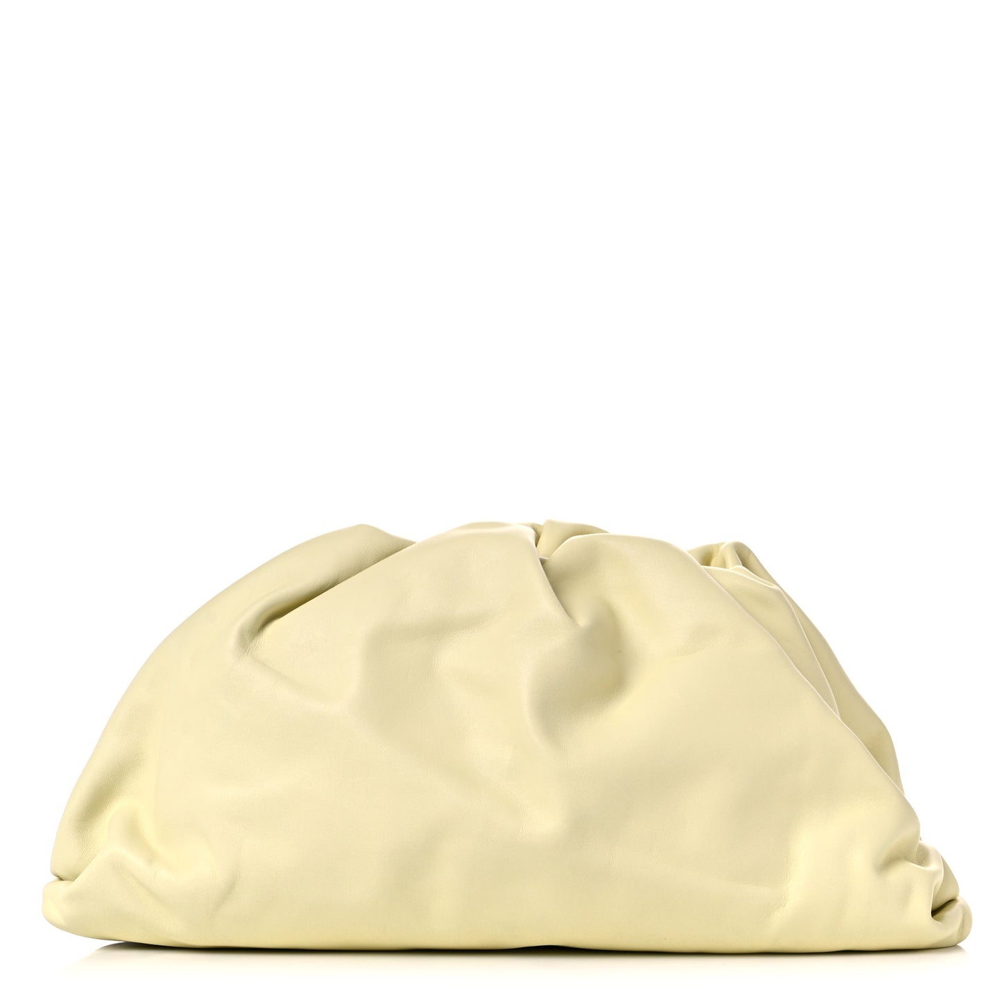 Smooth Butter Calf The Pouch Oversized Clutch Ice Cream