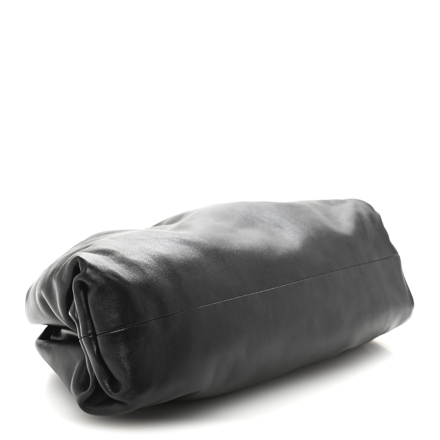 Smooth Butter Calf The Pouch Oversized Clutch Black