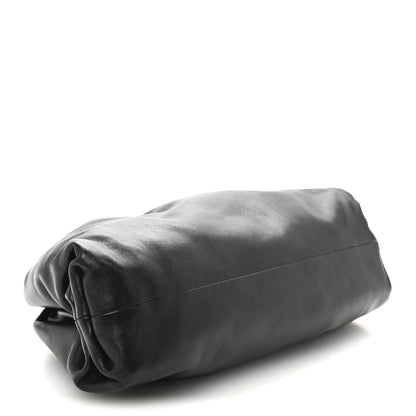 Bottega Veneta Smooth Butter Calf The Pouch Oversized Clutch Black 4 of 10