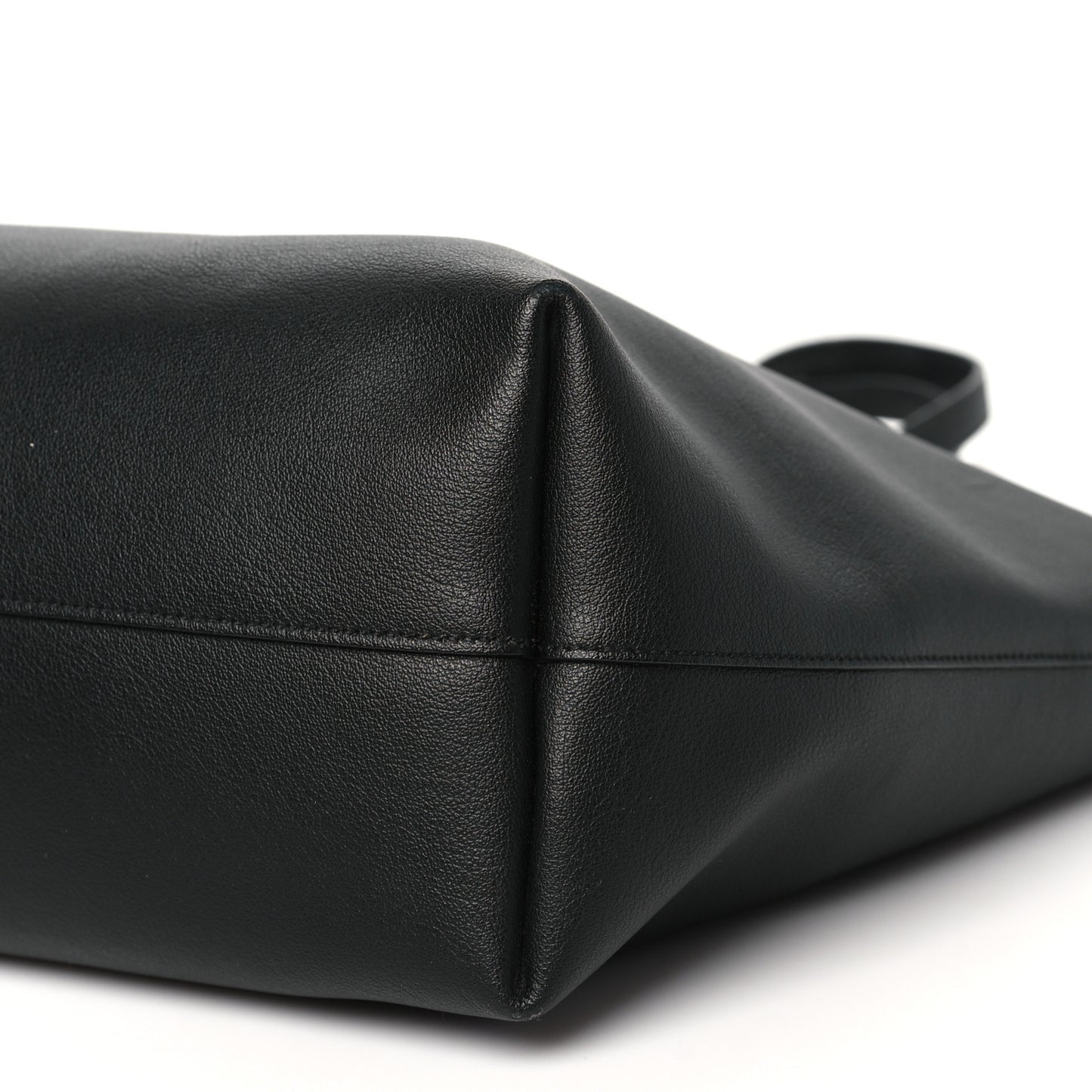 Calfskin Large Shopping Tote Black