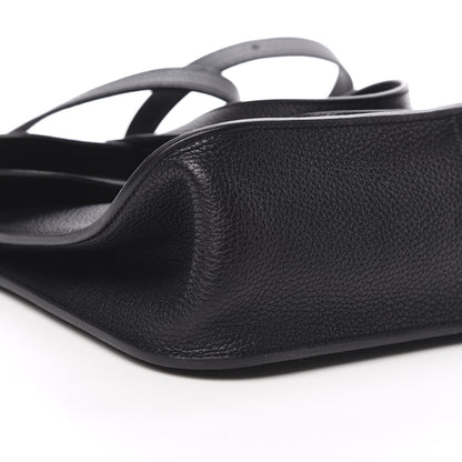 Hermes Taurillon Clemence Halzan 31 GM Black 11 of 12