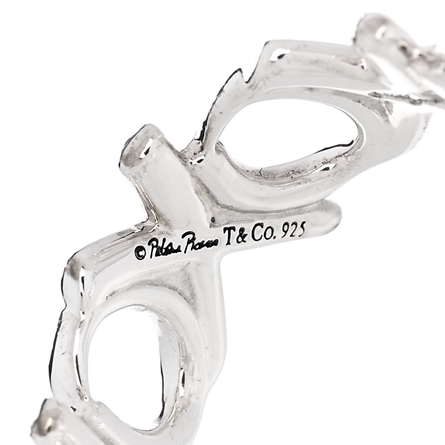 Tiffany Sterling Silver Paloma Picasso Love Kisses Ring 49 4.75 4 of 4