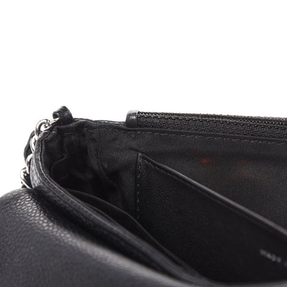 Chanel Caviar Half Moon Wallet On Chain WOC Black 12 of 14
