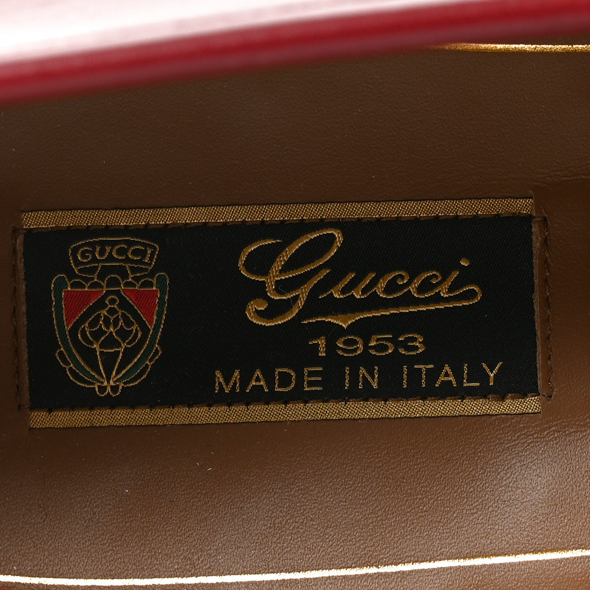 Gucci Betis Glamour Calfskin Mens 1953 Horsebit Loafers 9.5  Rosso Ancora 5 of 8