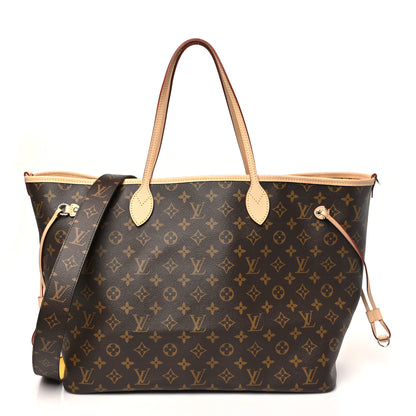 Louis Vuitton Monogram Stamped Inside Out NYC Neverfull Bandouliere GM Yellow 1 of 14