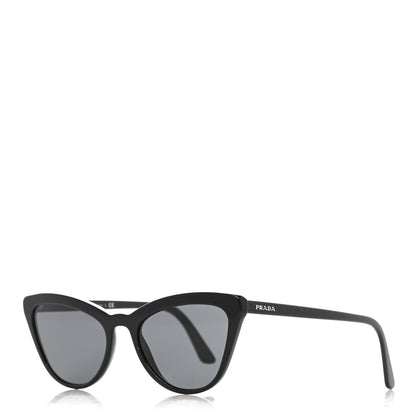 Prada Acetate Cat Eye Sunglasses SPR 01V Black 1 of 8