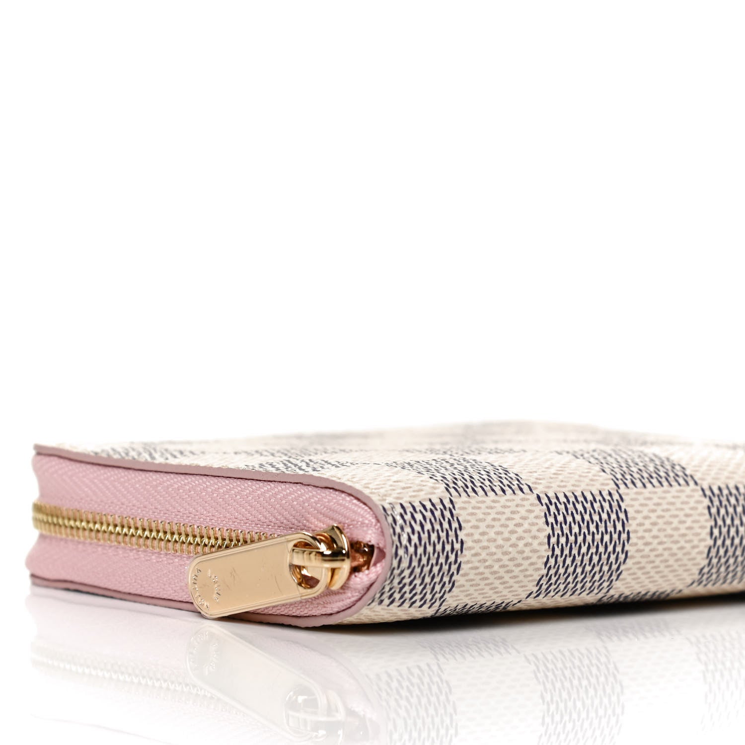 Louis Vuitton Damier Azur Zippy Coin Purse Rose Ballerine 7 of 9