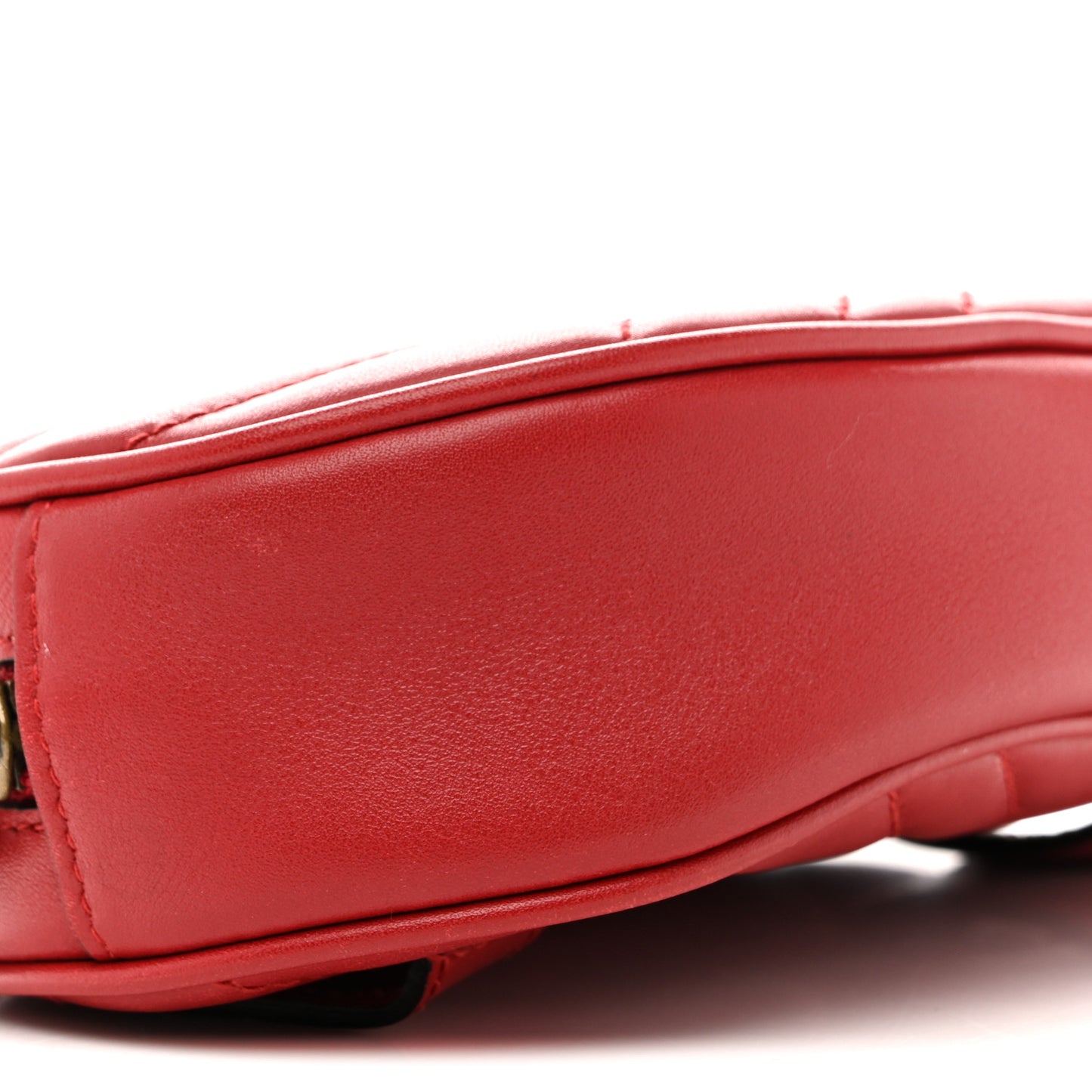 Calfskin Matelasse GG Marmont Belt Bag 85 34 Hibiscus Red