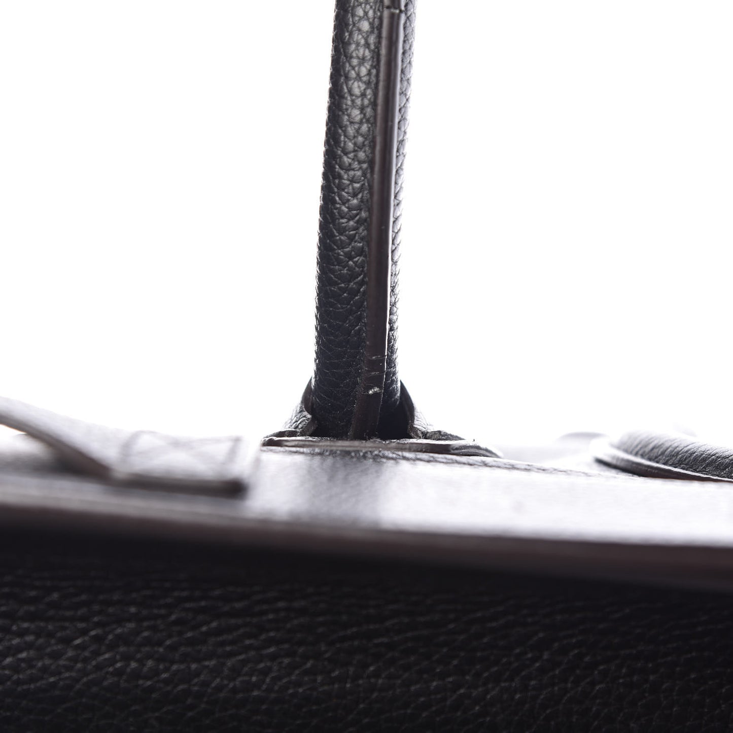 Drummed Calfskin Mini Luggage Black
