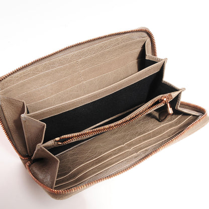 Balenciaga Agneau Giant 12 Rose Gold Hardware Money Wallet Papyrus 5 of 10