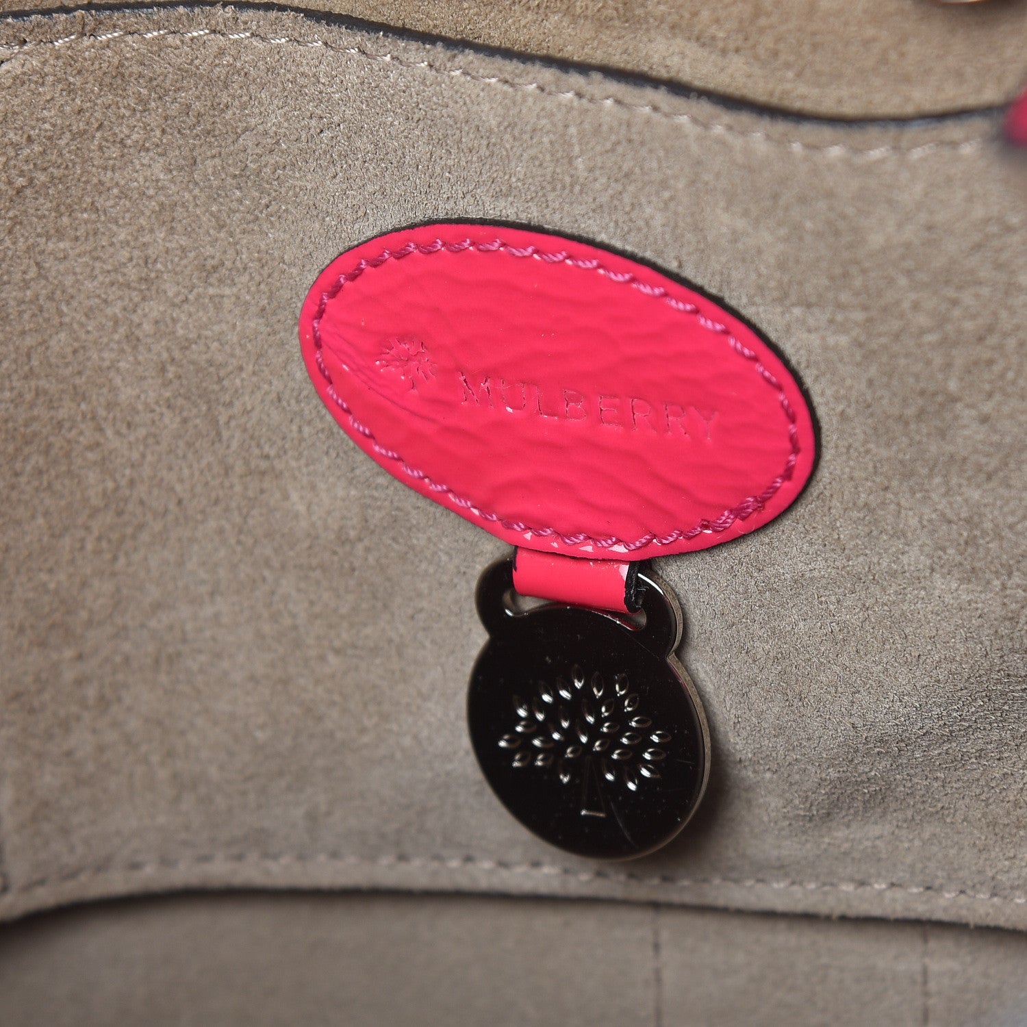 Mulberry Spongy Patent Bayswater Hot Pink 6 of 8