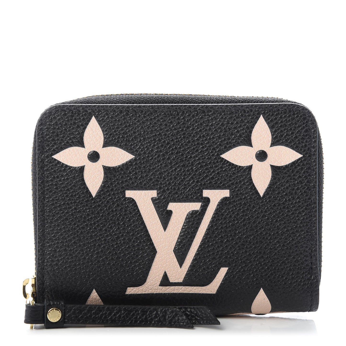 Empreinte Monogram Giant Zippy Coin Purse Black Beige