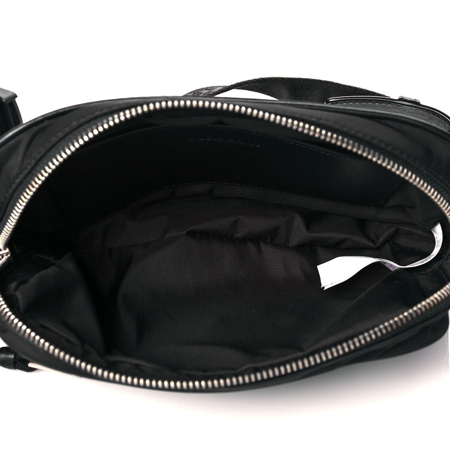 Econyl Logo Print Bum Bag Black