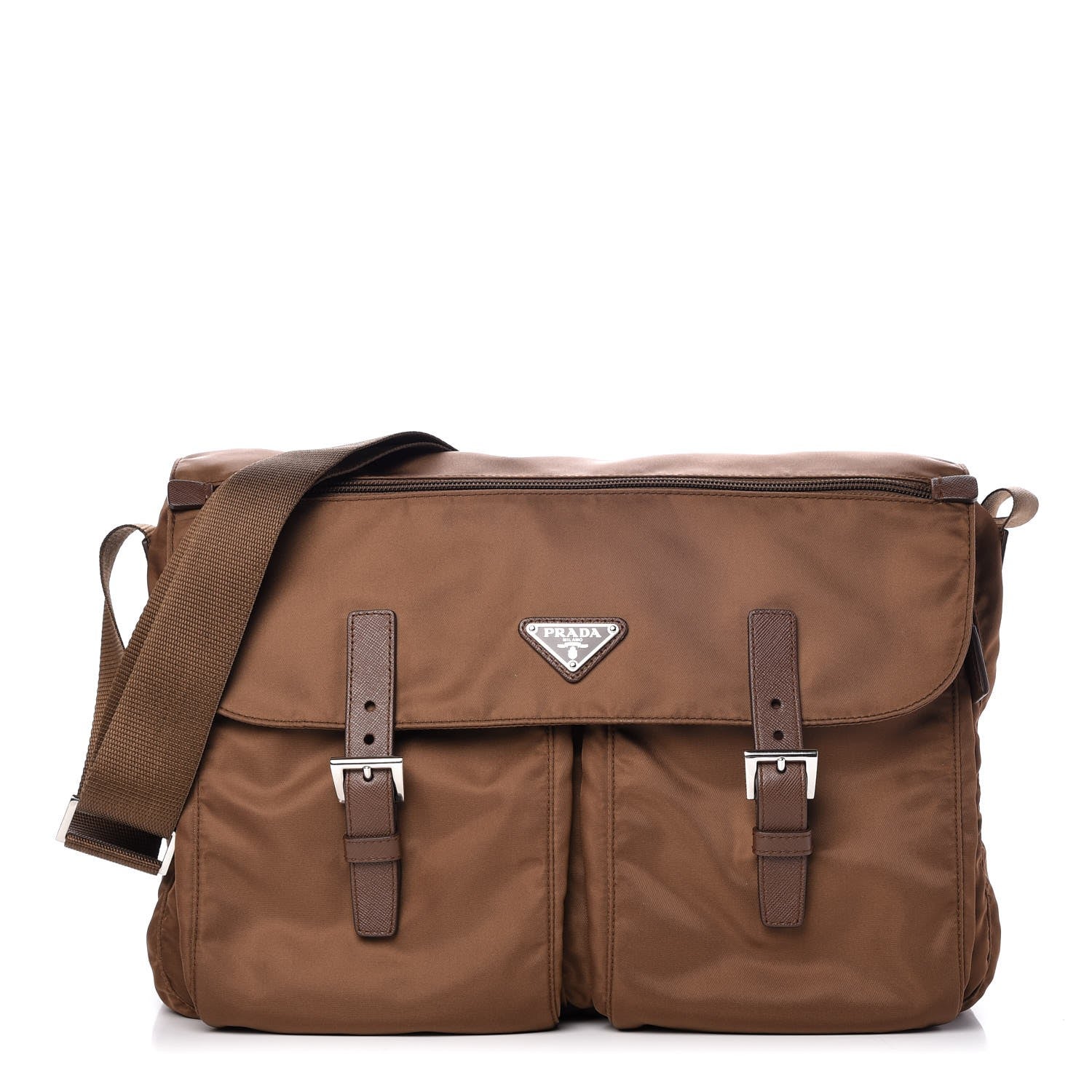 Prada Nylon Vela Messenger Bag Corinto 1 of 7