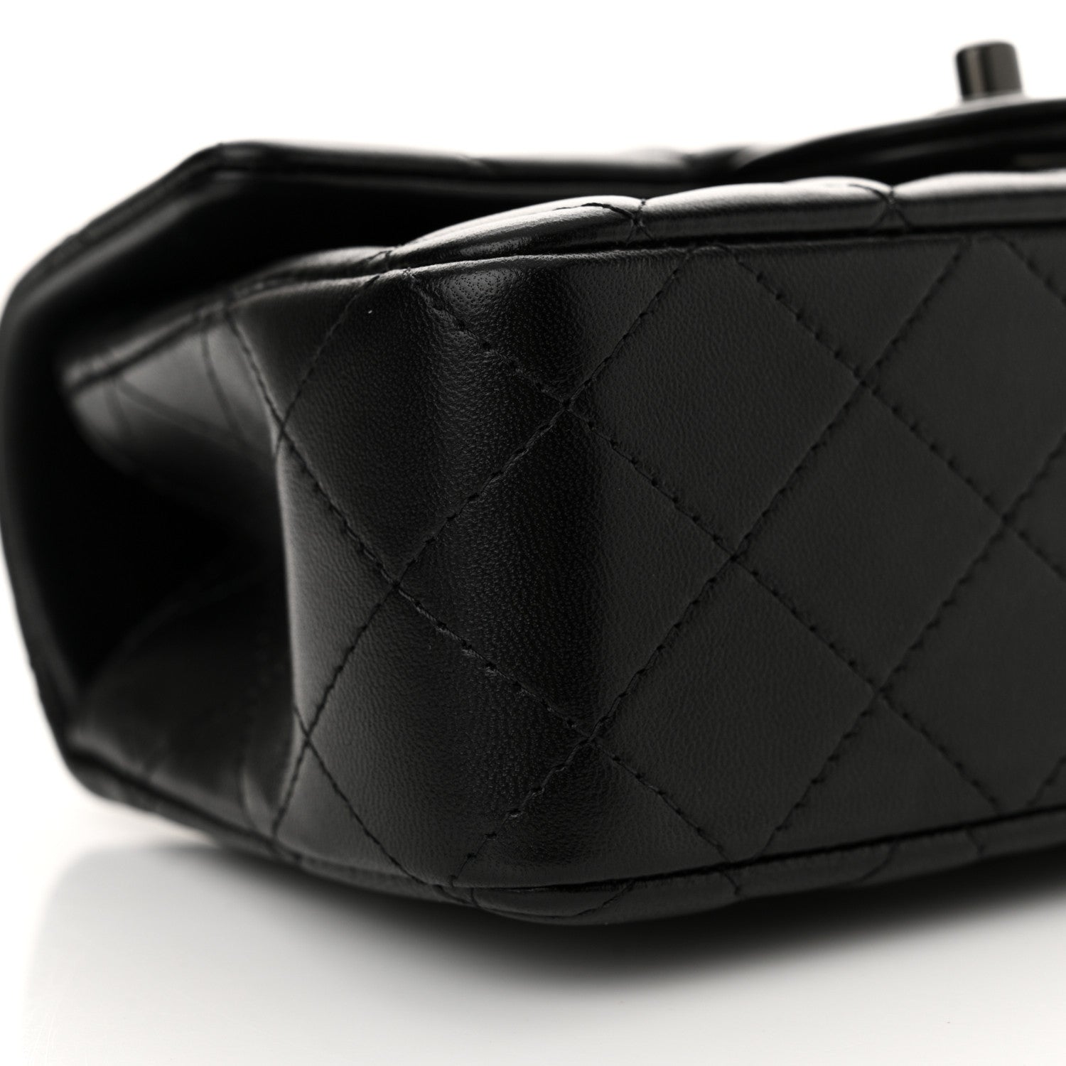 Chanel Lambskin Quilted Mini Top Handle Rectangular Flap So Black 9 of 12