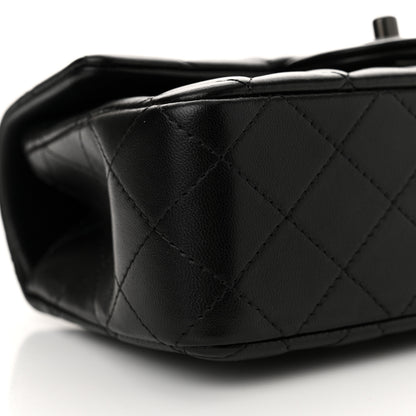 Chanel Lambskin Quilted Mini Top Handle Rectangular Flap So Black 9 of 12