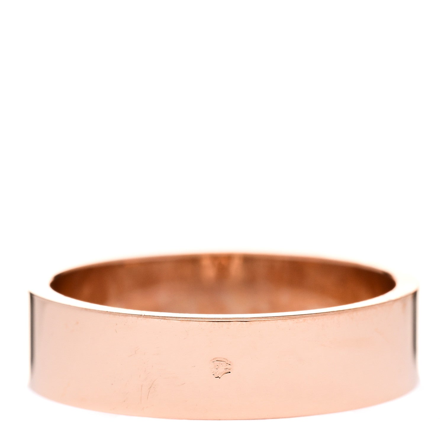 Hermes 18K Rose Gold PM Collier De Chien Ring 53 6.5 3 of 5