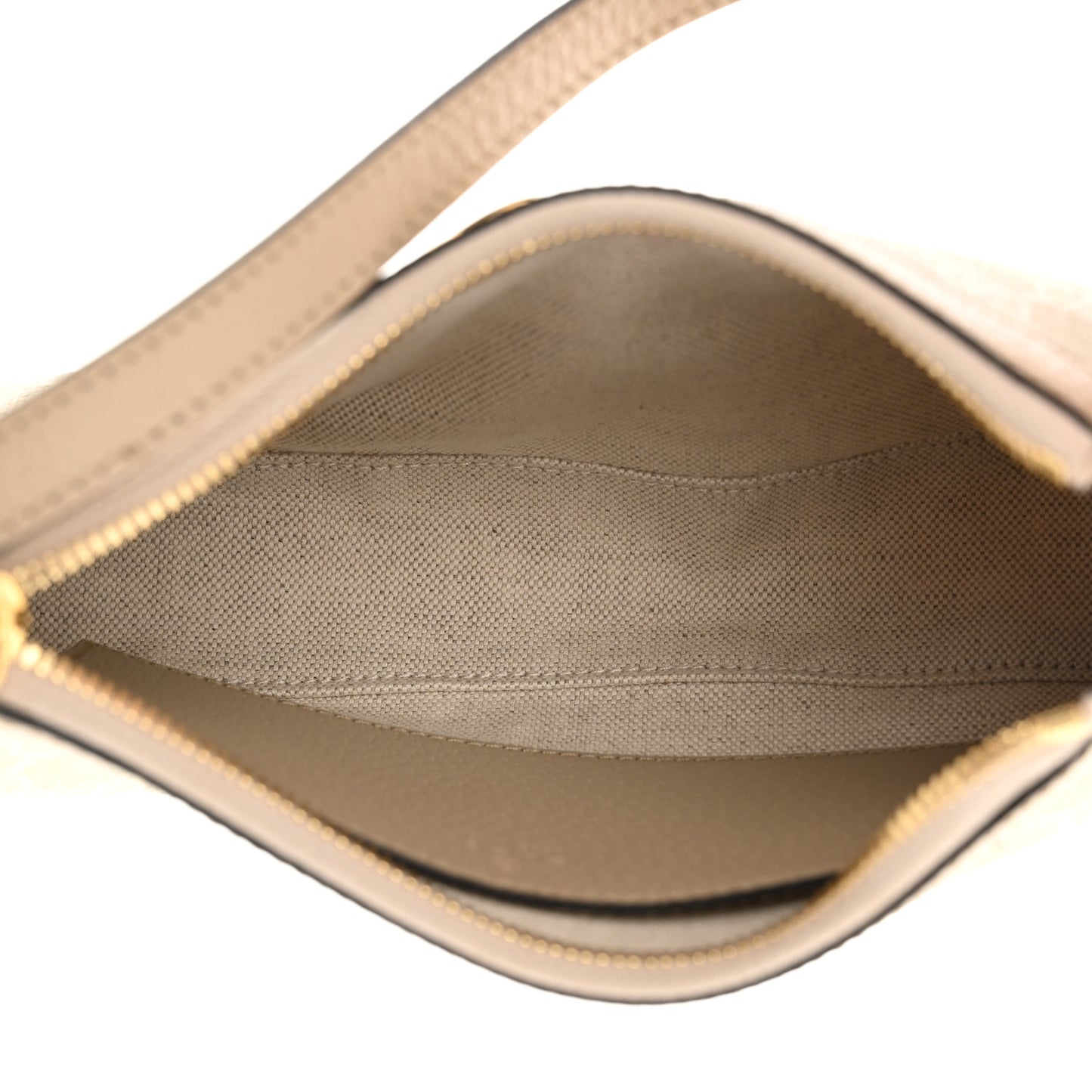 GG Supreme Monogram Textured Dollar Calfskin Small Ophidia Hobo Beige Mystic White Oatmeal