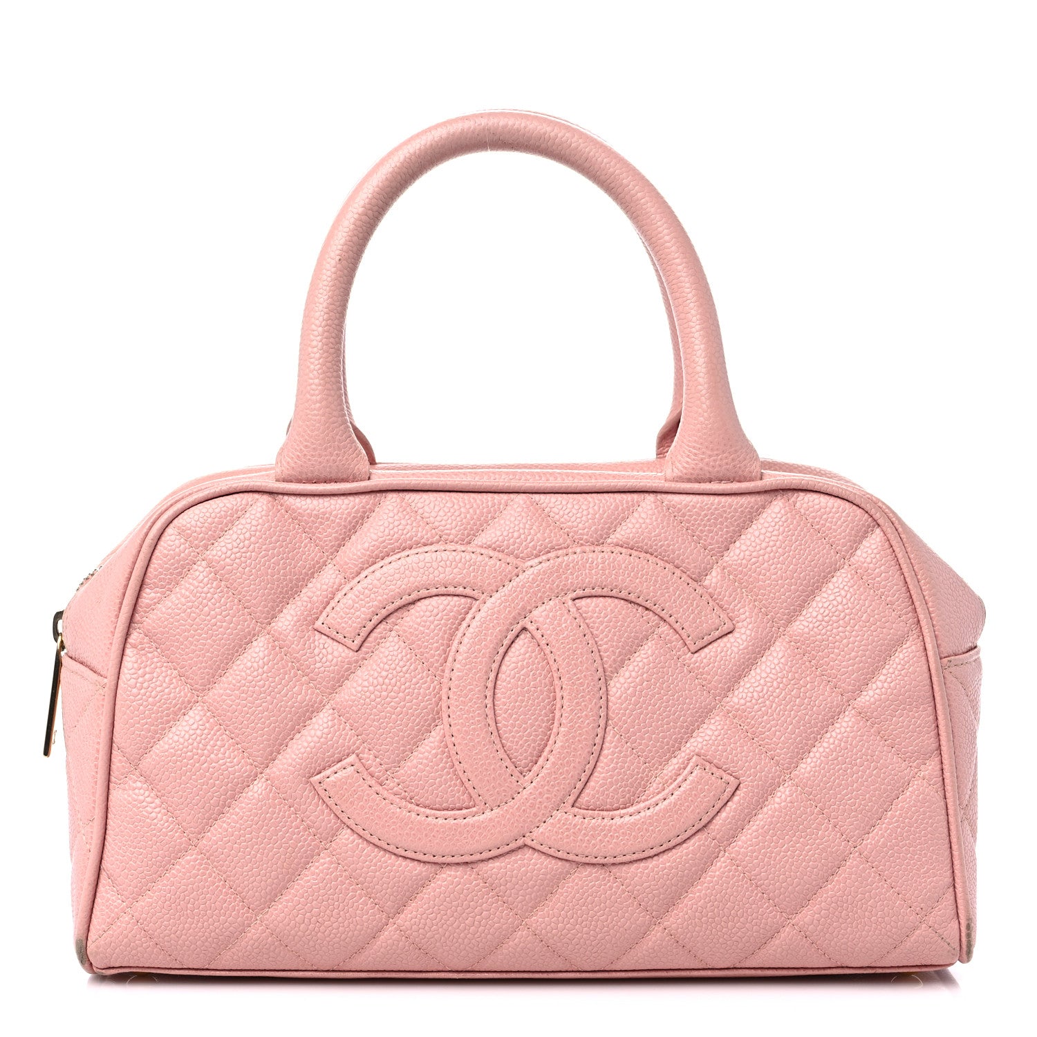 Chanel Caviar Quilted Small Bowler Pink 1 of 16