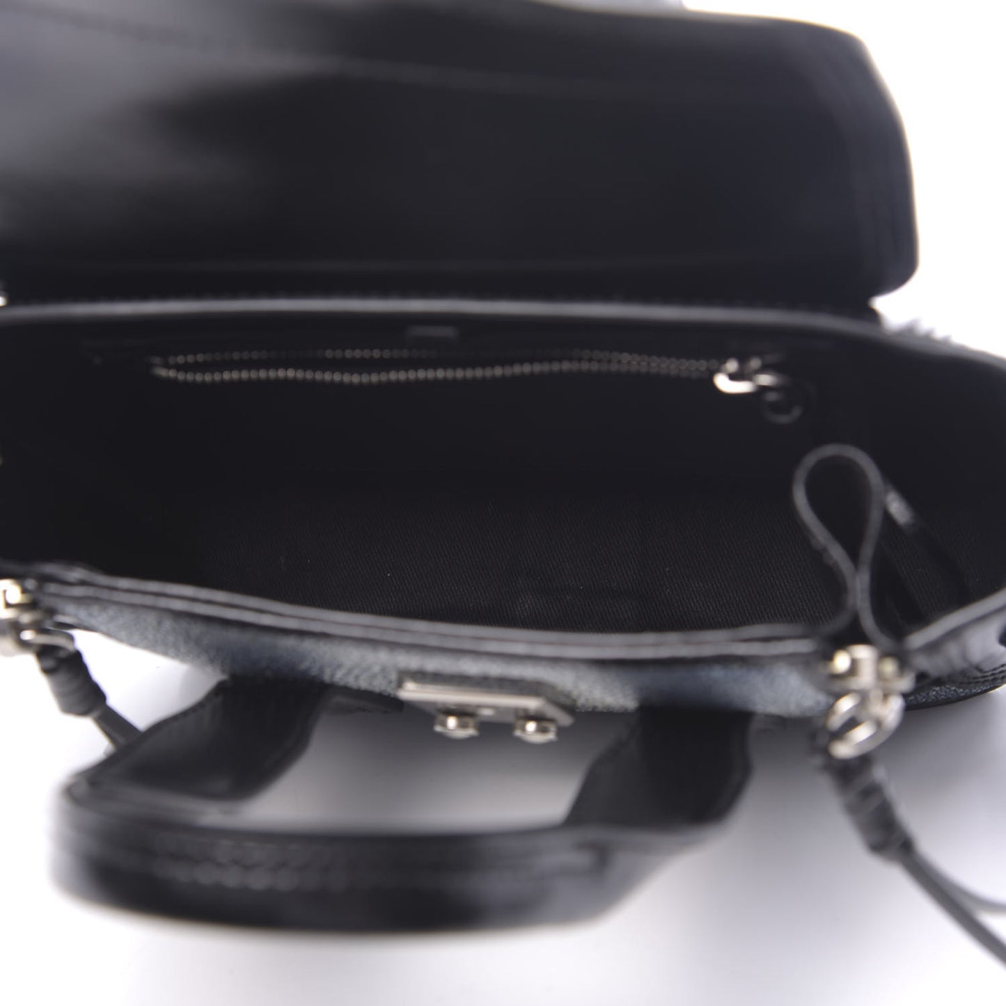 3.1 Smooth Calfskin Stingray Mini Pashli Satchel Black