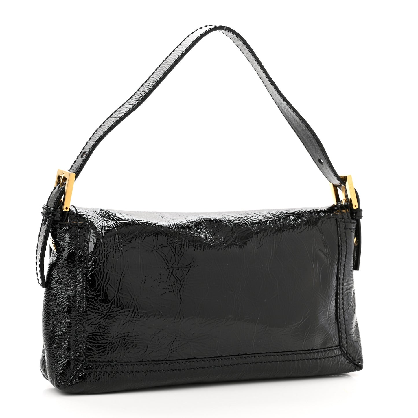 Vitello Naplak Medium Convertible Baguette Black