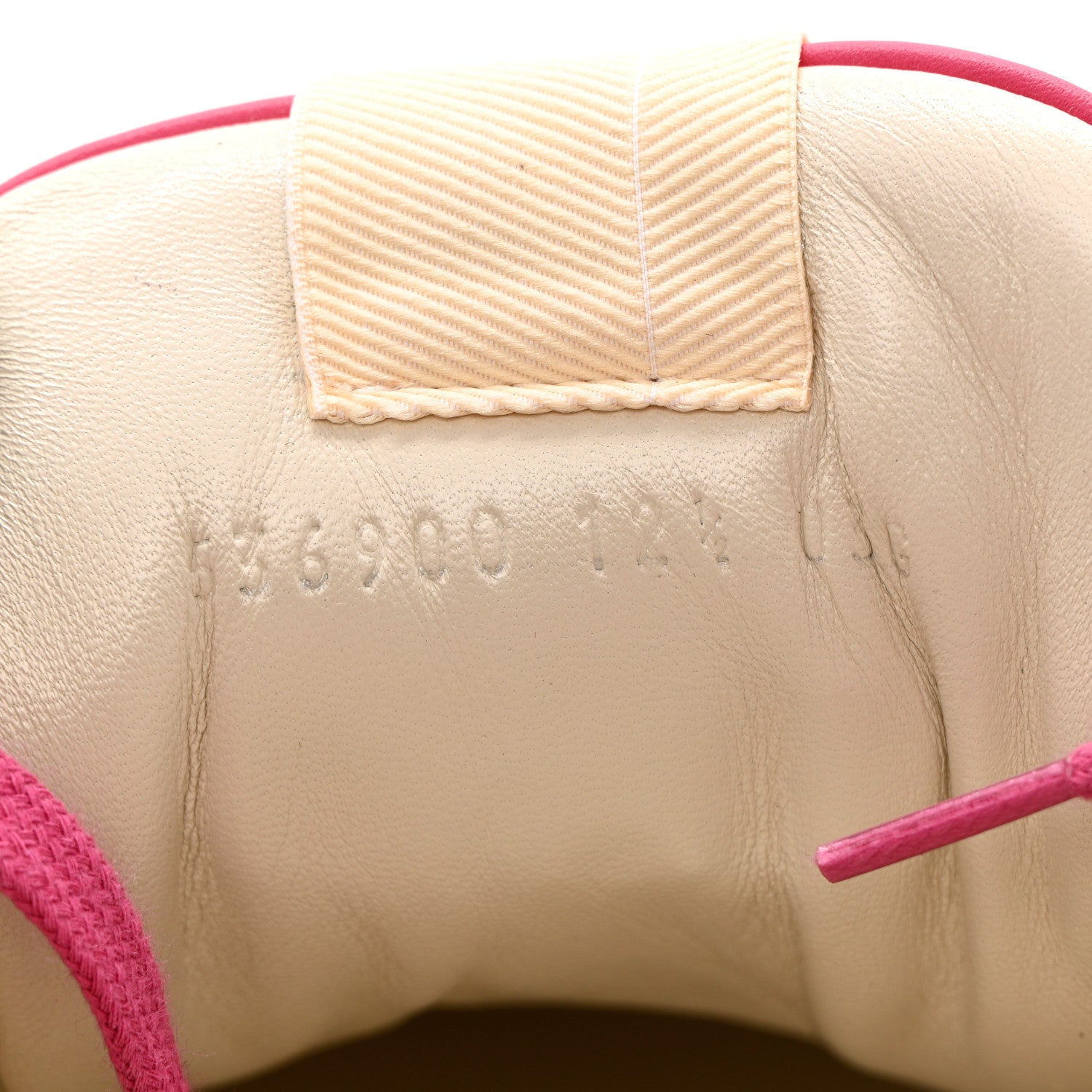 Gucci Calfskin Logo Mens Rhyton Sneakers 12.5 Box Pink 6 of 16