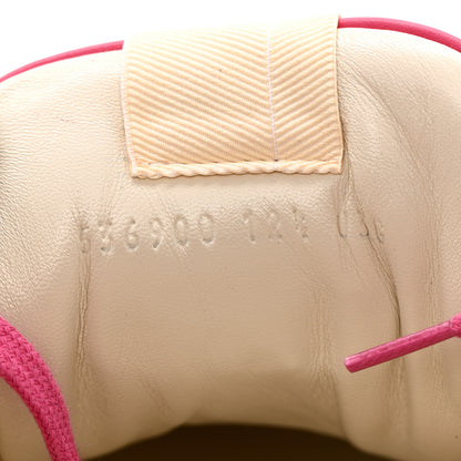 Gucci Calfskin Logo Mens Rhyton Sneakers 12.5 Box Pink 6 of 16