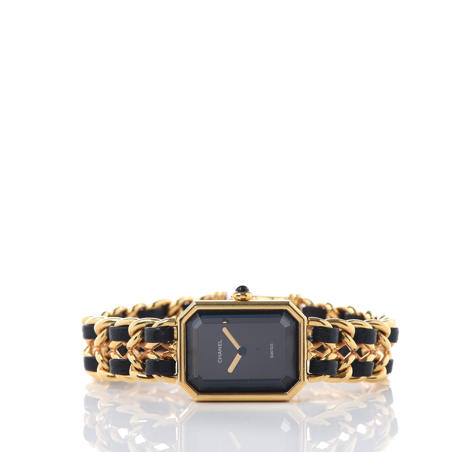 Stainless Steel Lambskin 20mm Chain Premiere Quartz Watch Gold L