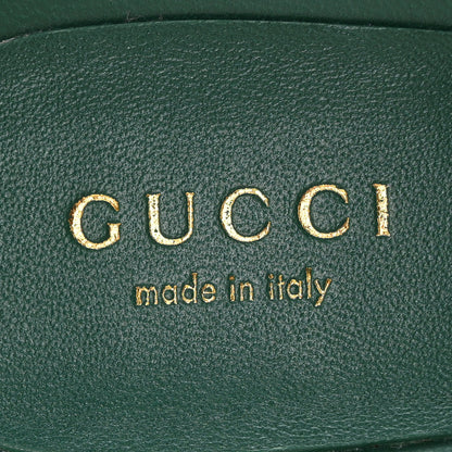 Gucci Nappa Matelasse GG Marmont 75mm Slide Sandals 40 Emerald 8 of 10