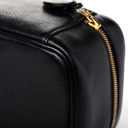 Chanel Caviar Vanity Cosmetic Case Black 15 of 21