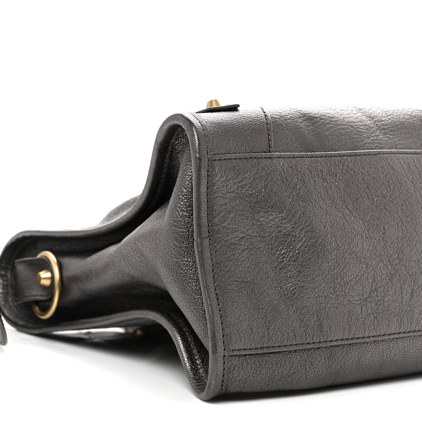Pearlescent Goatskin Classic Gold Hardware City Bronze