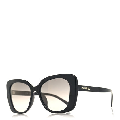 Chanel Acetate Rectangle Sunglasses 5504A Black 1 of 7