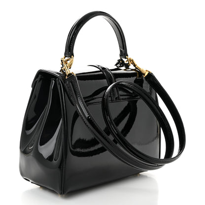 Celine Patent Calfskin Small 16 Top Handle Bag Black 3 of 11