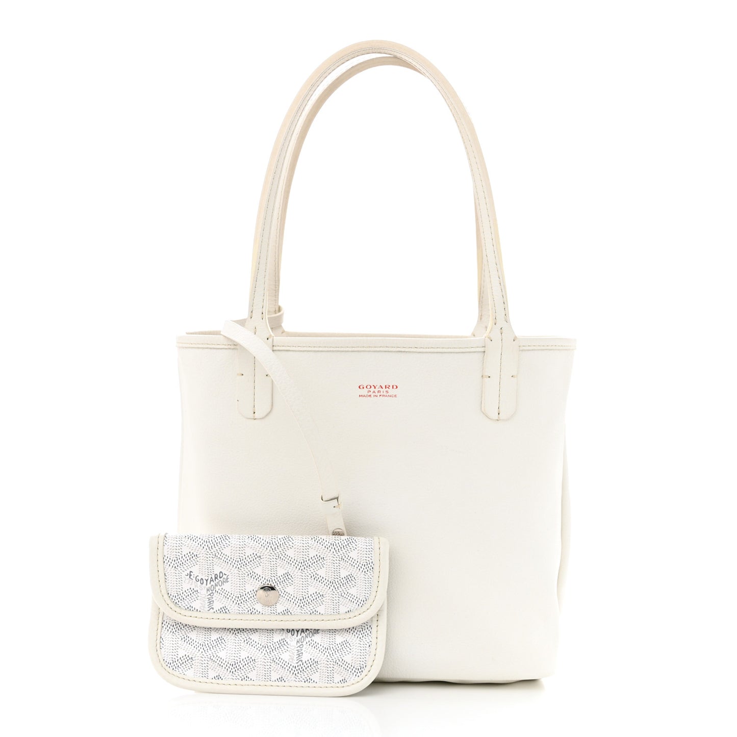 Goyardine Reversible Mini Anjou White