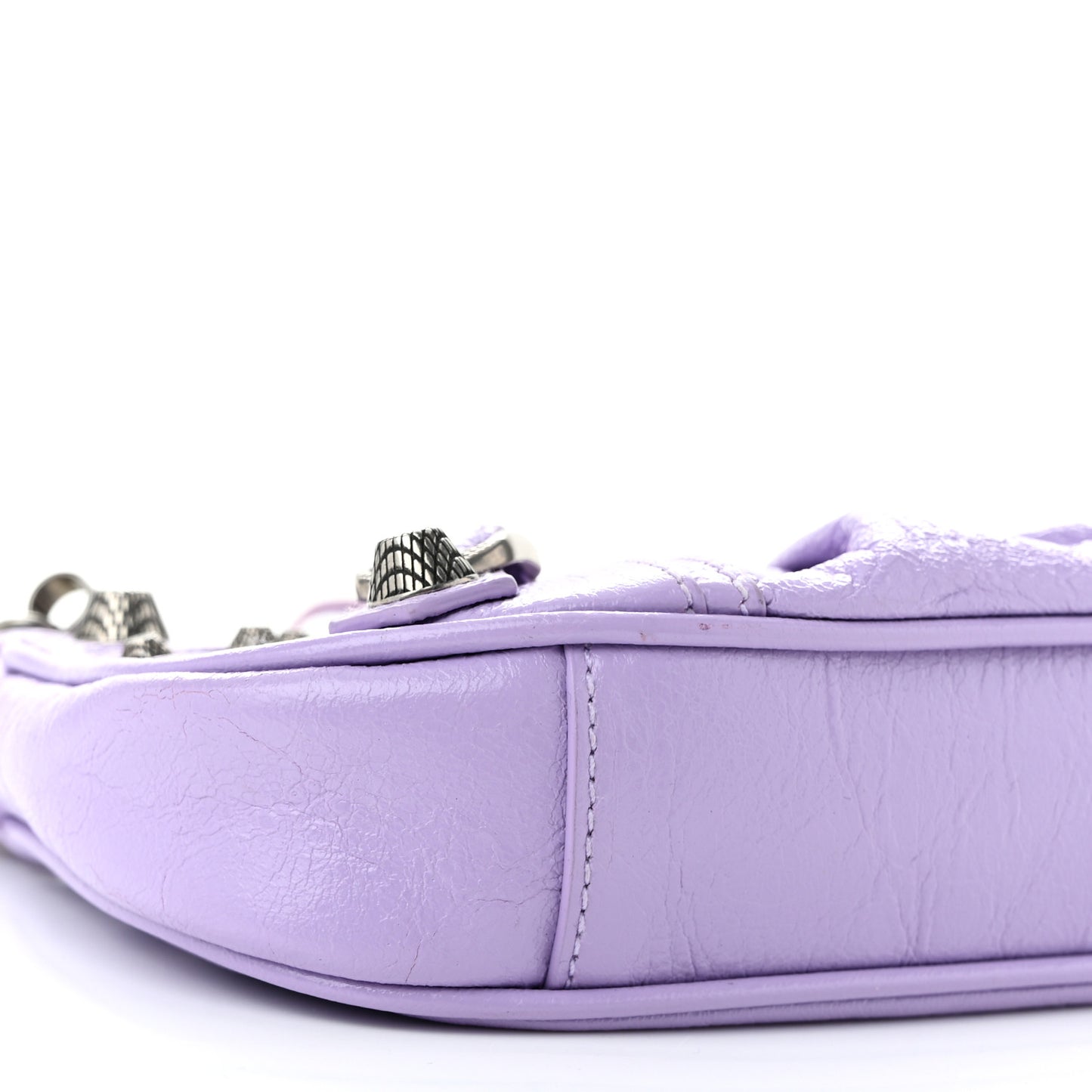 Agneau Arena Le Cagole Mini Purse With Chain Lilac