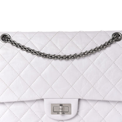 Chanel Aged Calfskin 50th Anniversary 2.55 Reissue 227 White 13 of 14