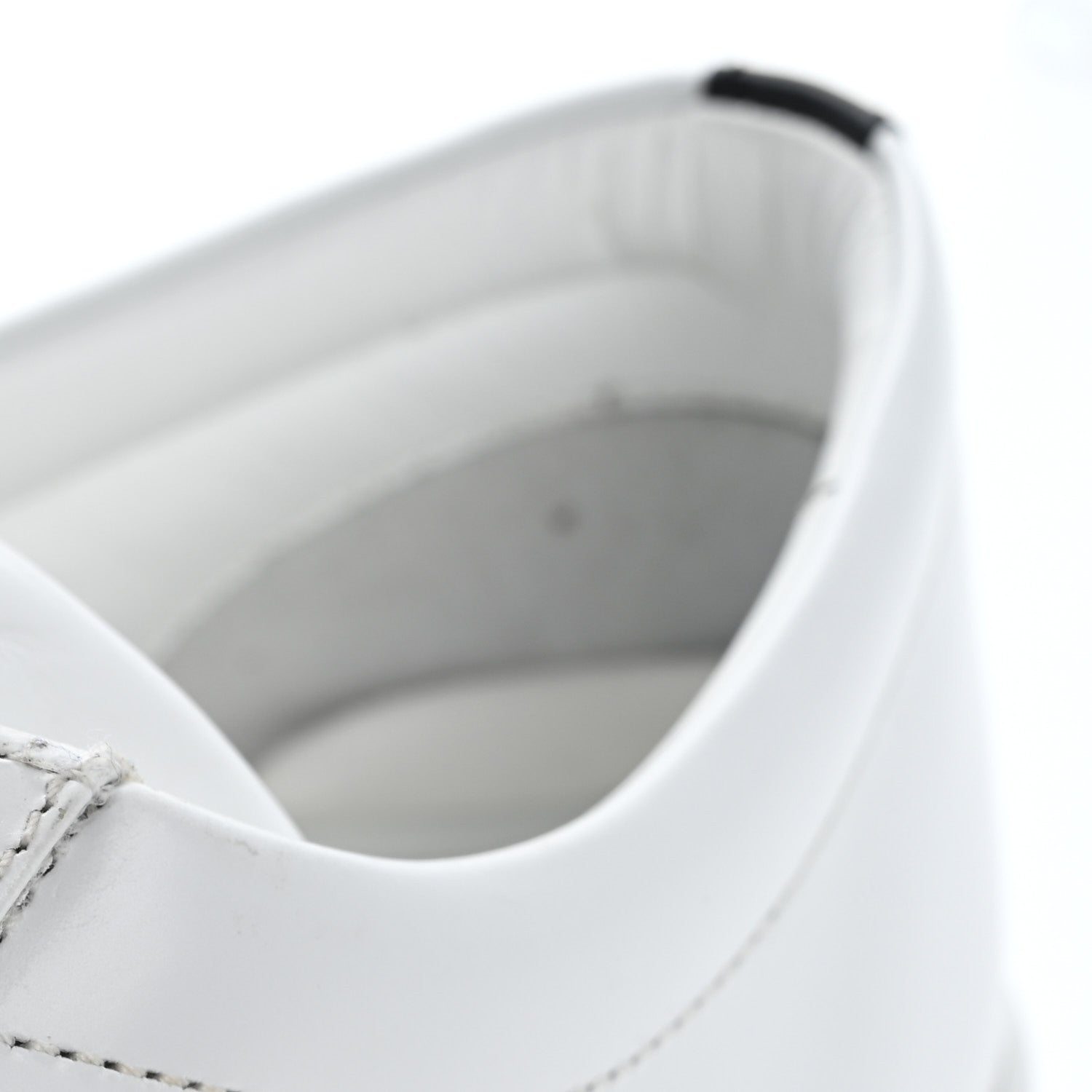 Prada Spazzolato Rois Triangle Logo Mens Low Top  Sneakers 9.5 White Black 13 of 14