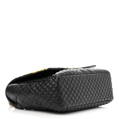 Versace Nappa Quilted Barocco Print Icon Shoulder Bag Black 4 of 11