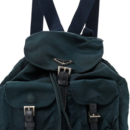 Prada Nylon Vela Small Backpack Green 7 of 16