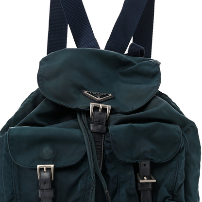 Prada Nylon Vela Small Backpack Green 7 of 16