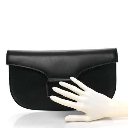 Delvaux Box Calfskin Double Je Clutch Black 4 of 11