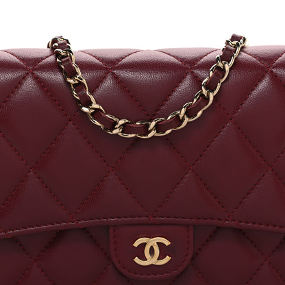 Chanel Lambskin Quilted Phone Holder Wallet on Removable Chain Burgundy 10 of 14