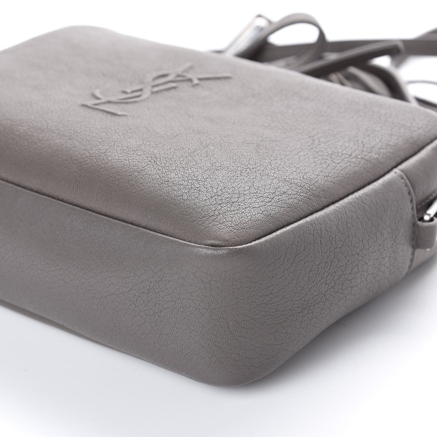 Lambskin Monogram Small Lou Camera Bag Asphalt