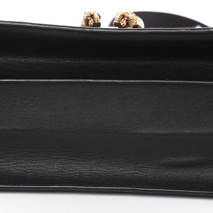 Gucci Calfskin Bamboo Web Large Dionysus Top Handle Bag Black Bright Evergreen Hibiscus Red 12 of 16
